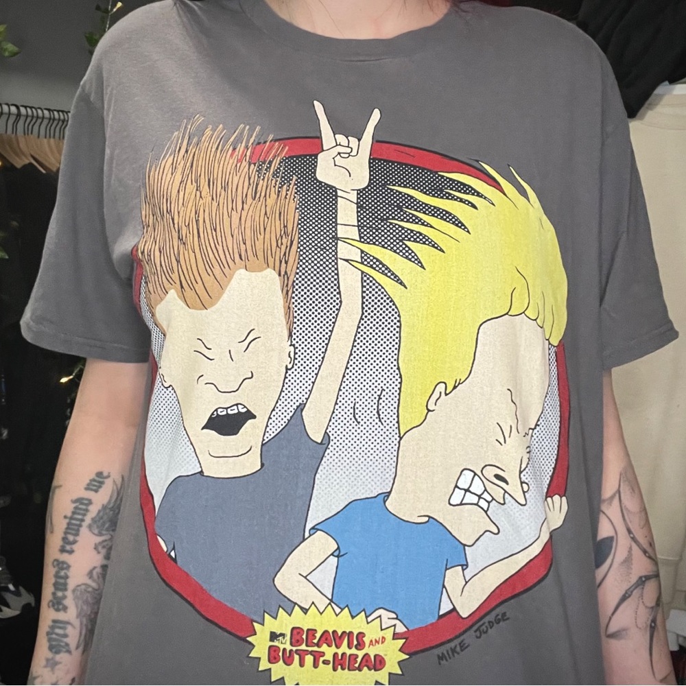 MTV Beavis & Butthead Head Bang Modern New Age Graphic Tee